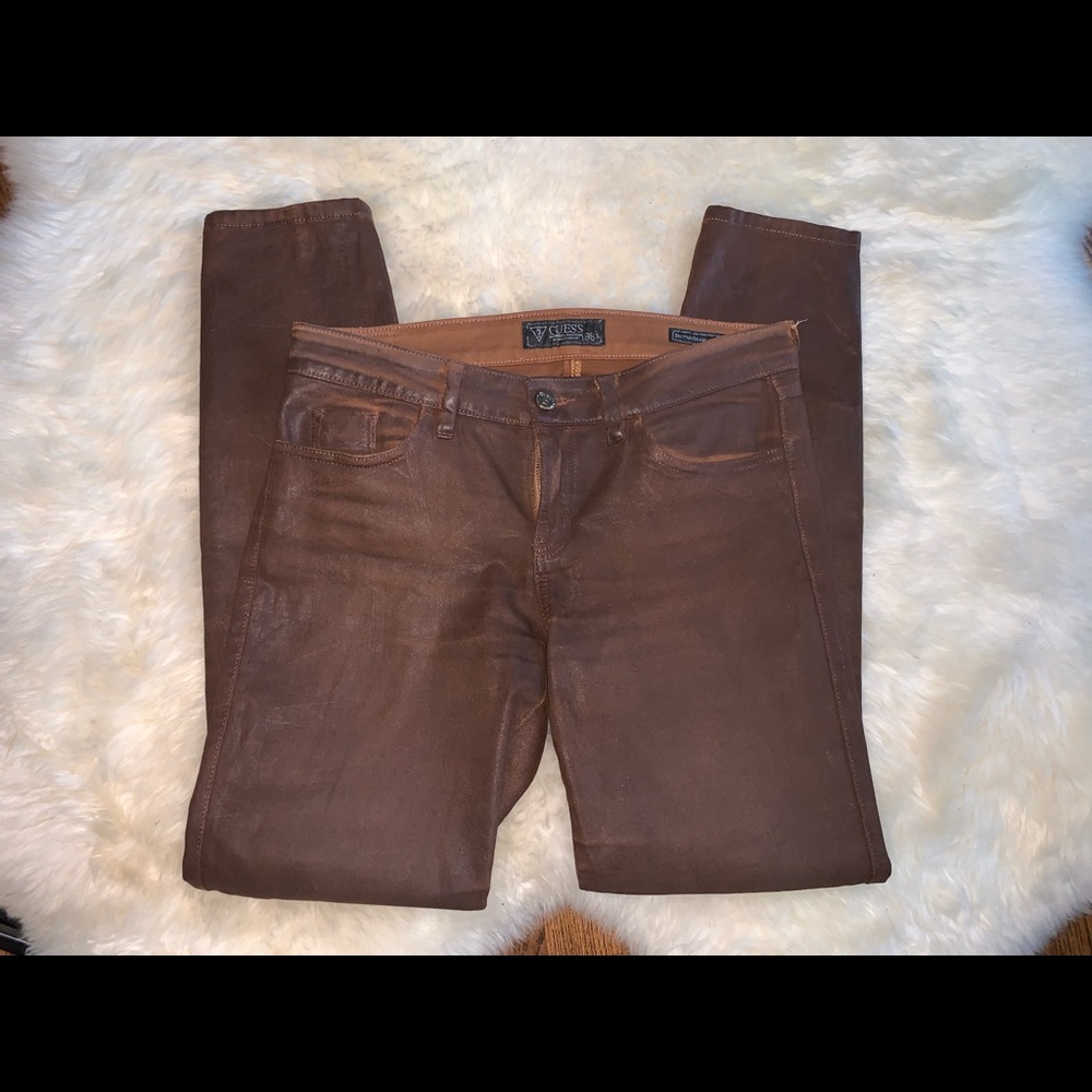 Guess Copper Waxed Jeans - Size 29
